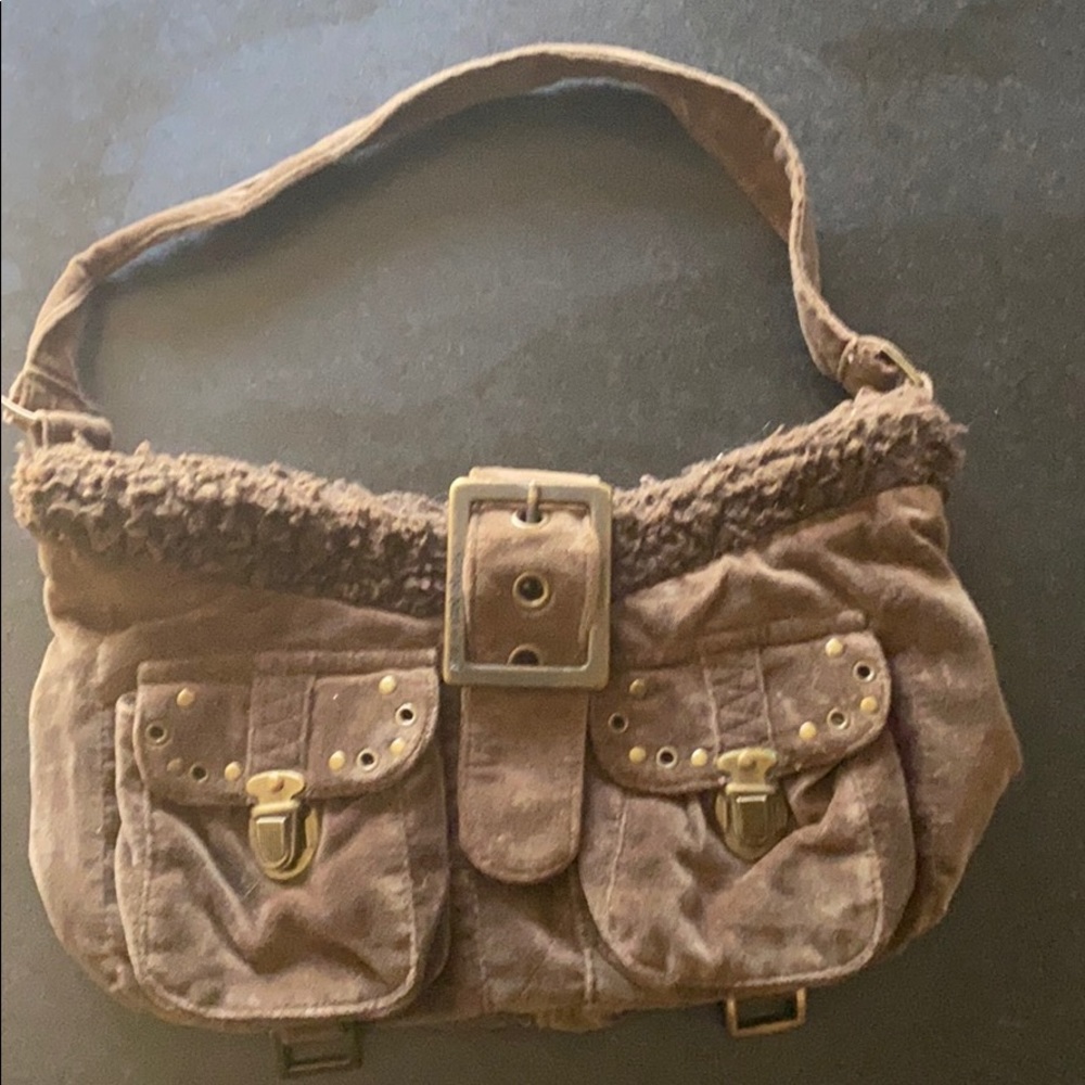 Roxy handbag purse brown/green earthy color cute